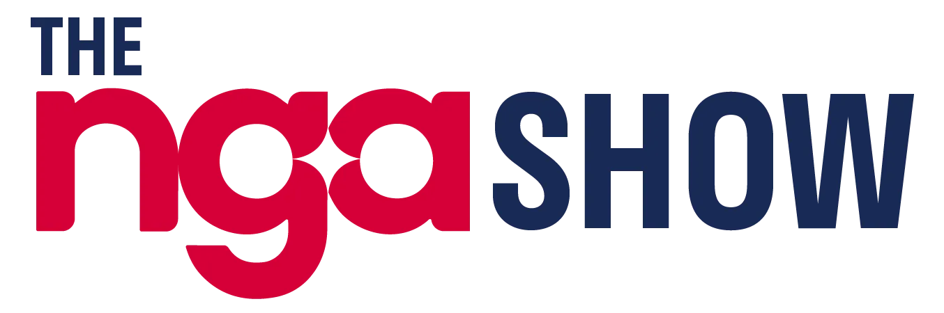 Logo of "The NGA Show" featuring the text. "The" is in blue and uppercase, "nga" is in lowercase red letters, and "SHOW" is in uppercase blue letters, highlighting innovations like commercial juicers. Logo of The NGA Show. The word "THE" is in blue, "nga" is in red lowercase letters, and "SHOW" is in blue uppercase letters. The design is clean and modern, with a professional and organized layout, much like the precision you'd find in quality commercial juicers from Citrus America.